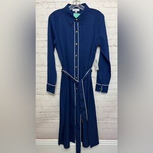 NM Neiman Marcus Long Sleeve Shirt Dress